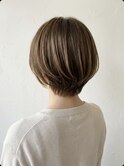 30代40代ショート白髪染めグレイカラーボブ艶栄名駅伏見丸の内