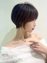 オーロ 塚口店(ORO)&nbsp;美シルエット丸みショート×ベージュブラウン