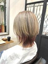 ヘアアンドメイク 心座(hair&make)&nbsp;白髪ぼかし×カラーで遊び心