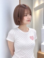 フォト 新宿三丁目(foto)&nbsp;地毛風縮毛矯正韓国風顔まわりレイヤー小顔ボブ切りっぱなしボブ