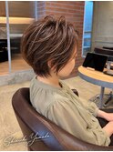 毛流れが美しい　ミセス　レイヤーショート
