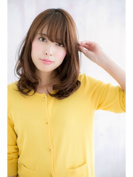 ヘアアンドビューティー ミック(Hair & Beauty miq) シースルーバングの重軽ふわミディ(miq阿佐ヶ谷)