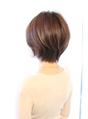 30代40代に人気な前下がりショートボブ