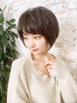 ルーファス 恵比寿 渋谷(Ruufus)&nbsp;黒髪アッシュの丸みショート【Ruufus恵比寿渋谷】31513