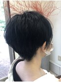 ショート×大きめピアス