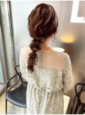 編みおろしヘアセット