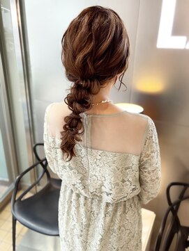 ラボー ノースプラザ店(LA'BO) 編みおろしヘアセット