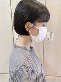 ミニボブ　コンパクトボブ　黒髪ボブ　草加
