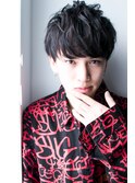 波巻きツイストスパイラルパーマメンズパーマ白髪染めハイライト