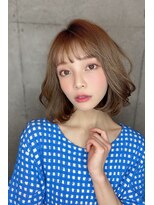 クーエフー(coo et fuu)&nbsp;10代20代30代40代50代 前髪　マチルダボブ　アッシュベージュ藤