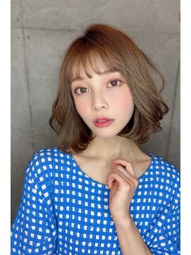 クーエフー(coo et fuu) 10代20代30代40代50代 前髪　マチルダボブ　アッシュベージュ藤