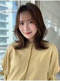 大人可愛いロングボブ