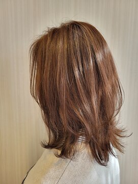 アンジュ グリーンパーク店(ange) 細めハイライト/ピンクベージュ