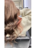 ヘアーデザイン ジェルム(Hair Design germe)&nbsp;オレンジイヤリングエクステ#しのだスペシャル