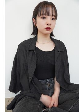 モリオ フロム ロンドン サッポロファクトリー店(morio FROM LONDON) 【morio札幌】札幌ボブ　黒髪ぱつっと耳かけボブ