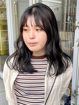 シャロン(SHARON) 【SHARON】シースルーバング×ナチュラルパーマ