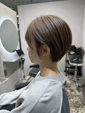エトラ 渋谷店(etora) 前髪◎ 耳掛けショート ショートボブ くすみカラー