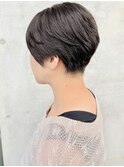 大人刈り上げマッシュショートナチュラルレイヤー