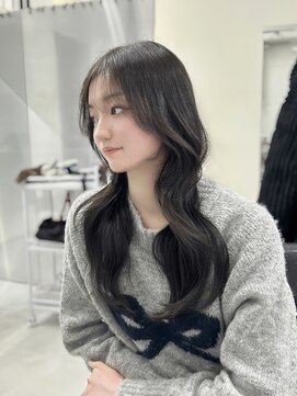 ロムーク 表参道(LOMKH) 秋の小顔レイヤーカット髪質改善シールエクステ秋カラー