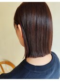 ヘイリーボブ/切りっぱなしボブ/艶髪