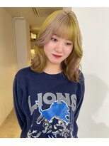 ニコフクオカヘアーメイク(NIKO Fukuoka Hair Make)&nbsp;《NIKO》周りと差をつけるハイトーンデザインカラー☆天神大名