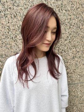 ロル キョウト(L'or Kyoto) ワインレッド　イルミナカラー　レイヤースタイル