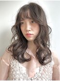イメチェン外ハネボブ美髪ワイドバングレイヤー韓国ブリーチなし