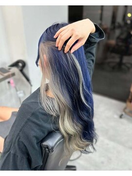 ギミックパシャ(GIMMICK pasha) ネイビー/ネイビーブルー/インナーカラー