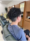 アップバングスパイラルパーマ