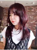 【macana指名】ピンクブラウンレイヤーカット暖色登戸