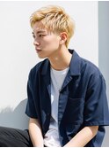 #ブリーチだけカラー　#メンズカット