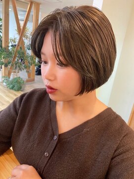 コルク バイ マグ 松本駅前(COLK by Mag) 冬の大人可愛い◎小顔ショートボブ×透明感グレージュ