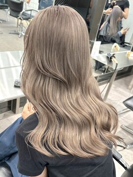 サンクマーケット 渋谷(cinq MARKET) 渋谷ダブルカラーブリーチカラーシルバーアッシュベージュカラー