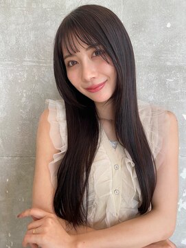 黒髪ロングストレート11/4ロングストレート黒髪