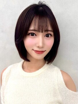 ショート/ボブ/髪質改善/脱白髪染め/白髪ぼかしハイライト