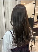 透明感カラー　赤み消し　マロンベージュ