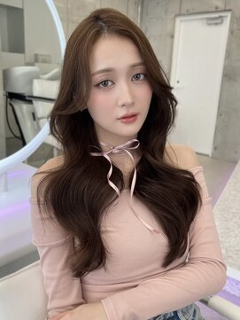 フォンズ(FONS) 透明感ブラウンカラー/韓国くびれヘア/ロングレイヤー/表参道