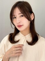 アグノス 青山(Agnos) 艶感愛されエアリーカール斜めバング前髪ナチュラルカール