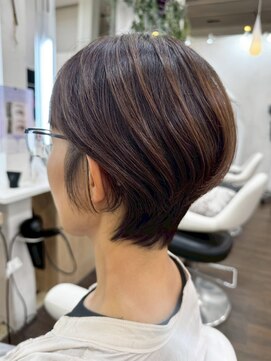 ガーデン 西川田店(garden) 宇都宮ショートボブレイヤーカット白髪ぼかしハイライト髪質改善