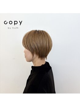 コピー バイ トゥルース(copy by truth)の写真/一人ひとりの骨格・頭の形に合わせたカットでオンリーワンなショートヘアに☆カット/ショートカット