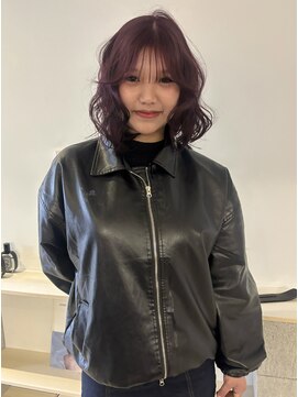 ニコフクオカヘアーメイク(NIKO Fukuoka Hair Make) 【NIKO】暖色カラー/チェリーレッド/ブリーチカラー