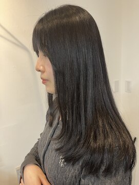 クワイア 川崎店(0choir) ダークブルー×艶ロング◯emi/髪質改善/トステア/水素/縮毛矯正