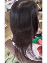 ヘアアトリエ ナイン(hair atelier nine) ピンクベージュ/アンブレラカラー/クールショート/前髪