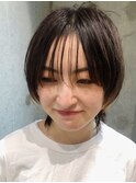 【小顔シースルーマッシュウルフ】