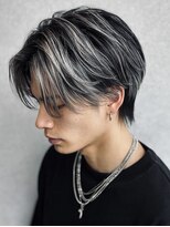 マナ 阪神尼崎(MANAZ)&nbsp;4. ハイライト/センターパート/レイヤーカット/メンズ