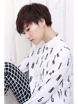 ミンクス 原宿店(MINX) 【似合わせカット】小顔ベビーショート×ブルージュ