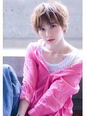 Aimee ラフショート×ジンジャーベージュ