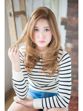 ナチュラルエフ(natural f) 【natural-f 豊中】センターパート 無造作 カール セミディ☆