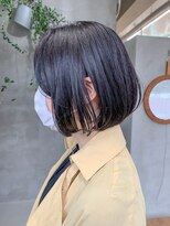 テトヘアー(teto hair) フレンチボブ、前下がりボブ、ラベンダーアッシュ、グレー