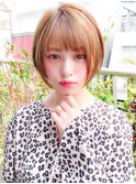 丸みのショートボブ大人可愛い小顔カット20代30代40代/BEEST保坂